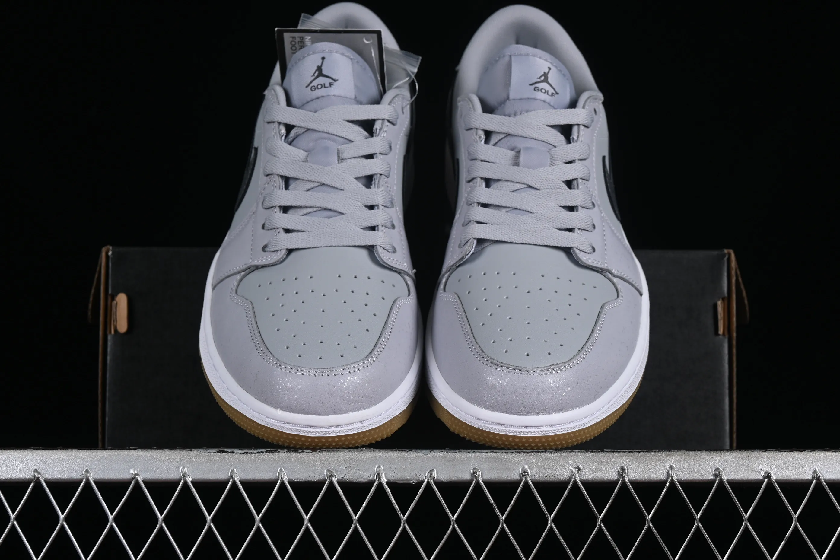 All categories Air Jordan Jordan series basketball shoes Air Jordan 1 Low G version pure original Air Jordan 1 Low Golf AJ1 Joe 1 new golf version raw rubber gray DD9315-006